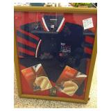 Dan Jansen celebrity golf classic framed polo