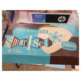 Indiana glass luncheon set in box