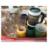Pint glasses, can coozies & assorted