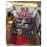 Autographed box of US Soccer golden goals cereal