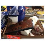 Brew crew wood sign, plastic cups , Brewer helmet