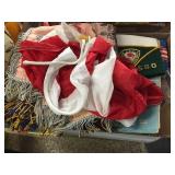 Veterans cover, silk scarves & assorted