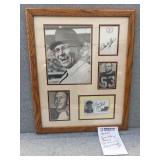 Framed Packer picture signed by Starr, Thurston,