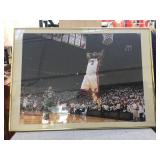 Framed LeBron James picture  35x25