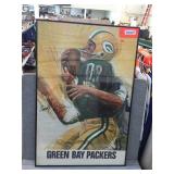Framed Packer poster signed by Carroll Dale