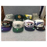 8 Assorted ball caps w/signatures