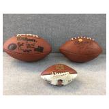 3 Footballs
