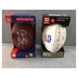 2 Footballs signed by Majkowski, Mike Holmgren