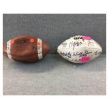 2 Footballs signed by various players