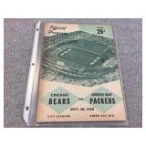 Packer official program. September 28th 1958.