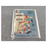 Packer Official Program Sept 5, 1960