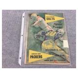Packer Official Program Oct 9, 1960