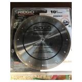 New Ridgid 10" diamond tile blade