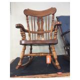Wood rocking chair