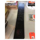 Plastic Signs of NFL teams. 22"x3.5"