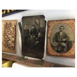 Tin type photos & assorted