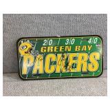 Packer license plate w/signatures