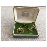 Gold plated & sterling cufflinks