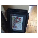 Framed decorator pictures. 11"x10"