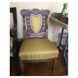 St. Louis gold upholstery Victorian chair