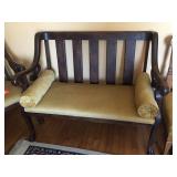 Victorian mahogany love seat. 45" long