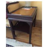 Pair of Chippendale style end tables. 16"x26"x24"