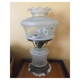 Pair of gone with the wind style lamps. 18" tall