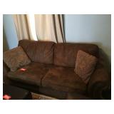 Broyhill 2 cushion sofa. 84" long. Showing wear.