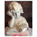 Head bust decorator. 12" tall