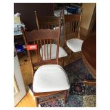 3 pattern back chairs.