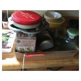 Electric knife sharpener, apple corer, food