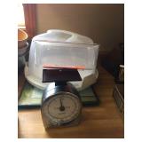 Cutting boards, kitchen scale & assorted