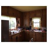 Contents in kitchen cupboards