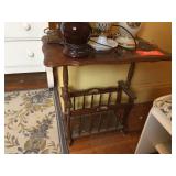 Magazine table. 24"x15"x23" top of table has hole