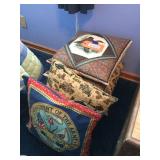Assorted pillows