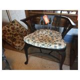 Wood wrap around chair