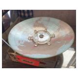 Fixture shade & 7" diameter glass nautical piece