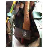 Yard tools, window fan & assorted