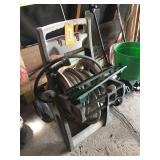 Hose reel on cart