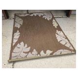 62"x 87" rug with stains