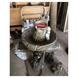 Bear bird bath fountain. 24"