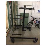 Hitche receiver display on wheels