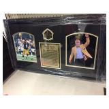 Framed & signed Brett Favre Kiln to Canton