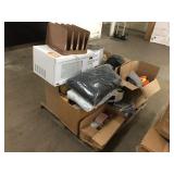 Oster microwave, office organizers, helmets,