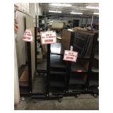 4 Pegboard display stands on wheels