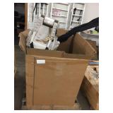 Pallet, inflatable, fishing poles, car seats