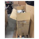 Case of Raider black open face helmets - 6 total