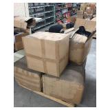 Pallet w/cases of helmet bags