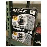 2 Raider adult Octane full face helmets, size S