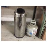 Trash can & propane tank - feels empty